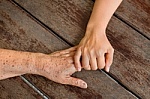 hands touching