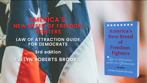 American flag and book cover